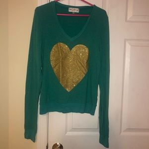 Oversized Blue Soft Wildfox Sweatshirt